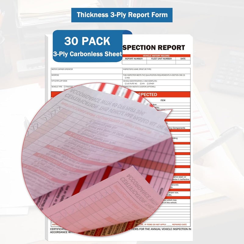 PUNCHMAN 30 Set 2-in-1 Form and Lable Keep Track Organization Kit - 30-Pk Carbonless Record Forms with Hardboard & 30-Pk Red Aluminum Adhesive Labels for File Tracking & Management - Image 5